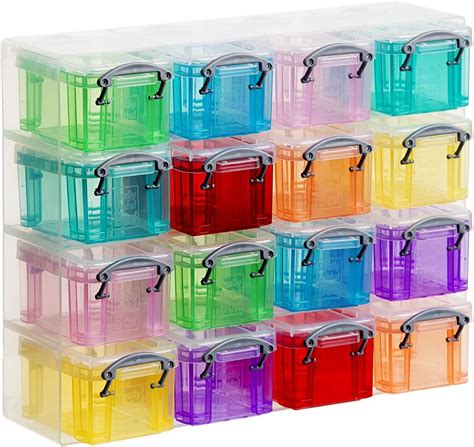 very small plastic storage boxes